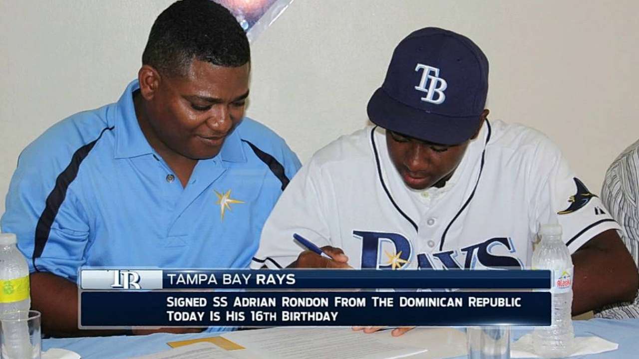 Rays ink No. 3 international prospect Rondon