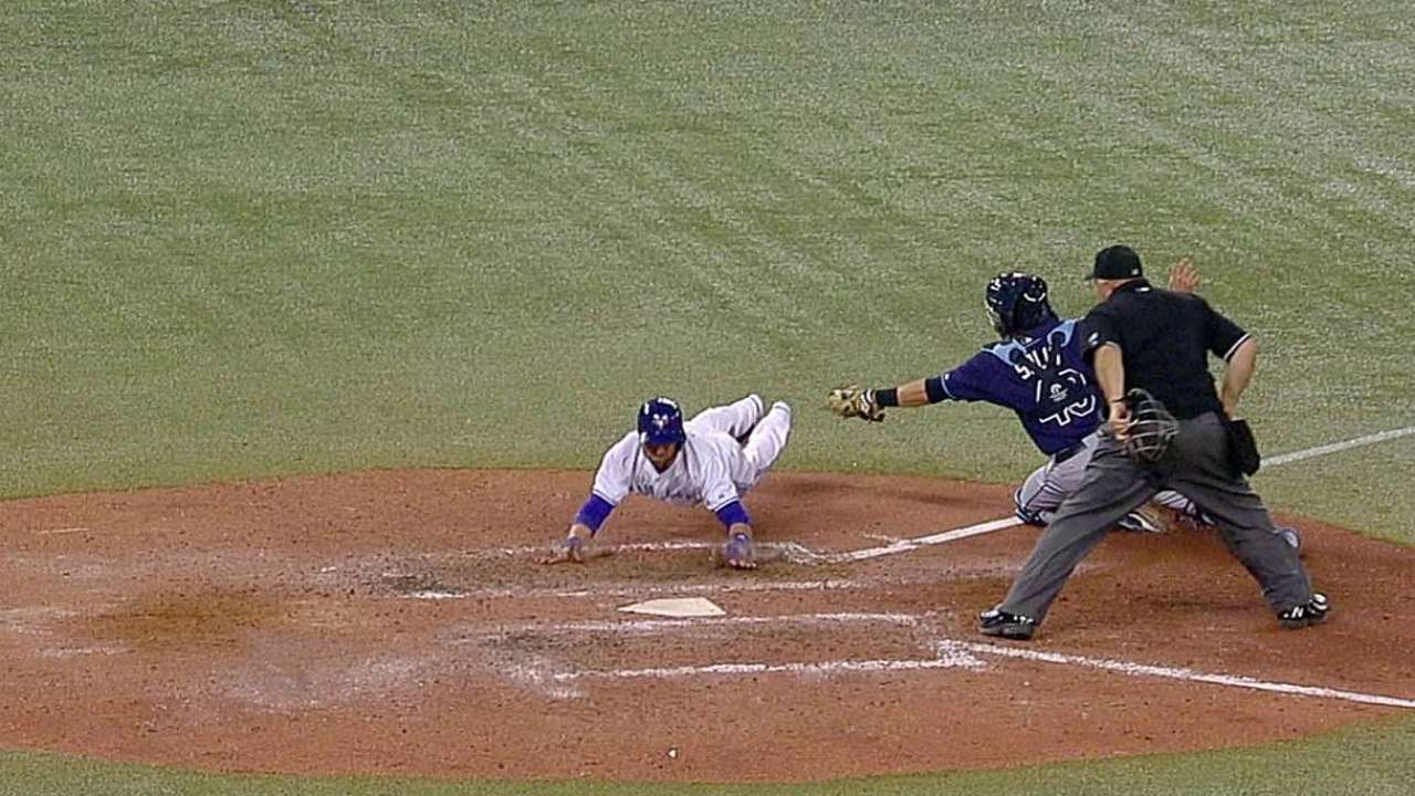 Azulejos dejan tendidos a Rays; ganan el 9no al hilo