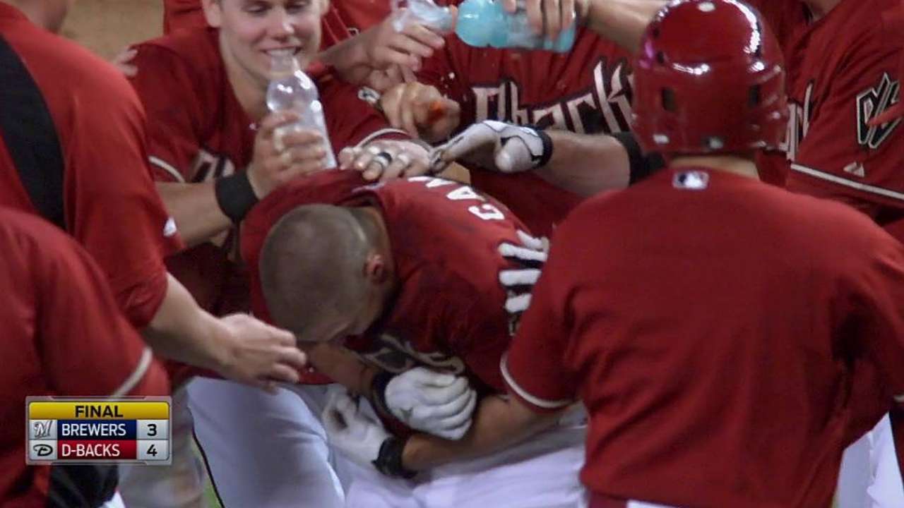 D-backs win on Campana's first career walk-off