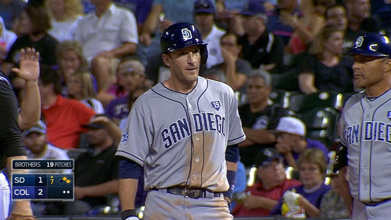 Denorfia pega 3 hits pero Padres caen con Rockies