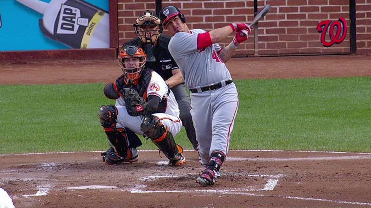 Tres jonrones levantaron a Nacionales en Baltimore