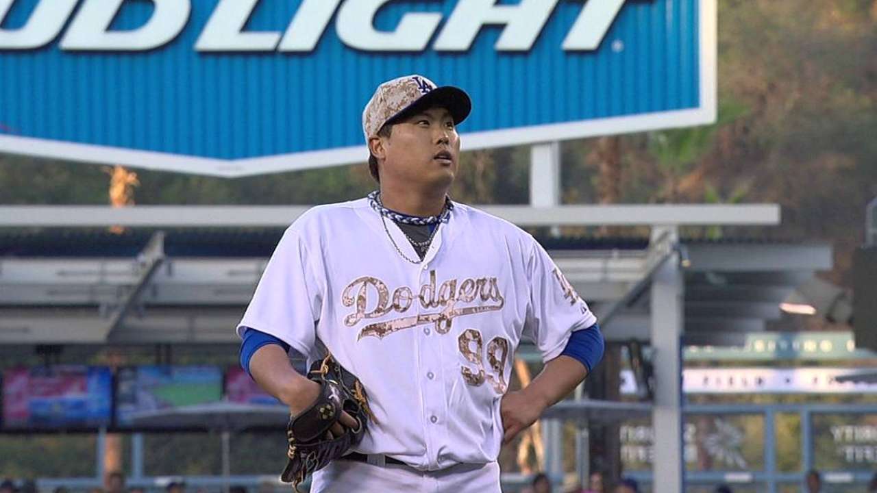Ryu coqueteó con el perfecto en victoria de Dodgers