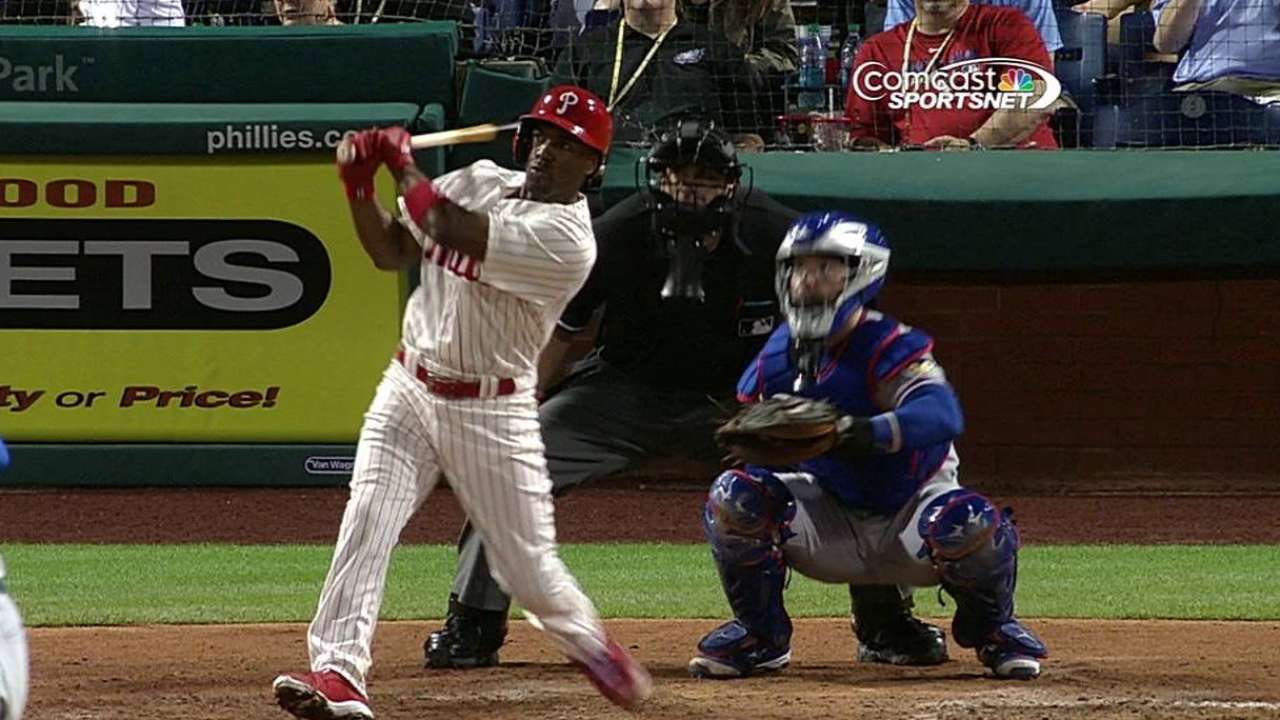 Rollins ties Phils' all-time hits mark at 2,234