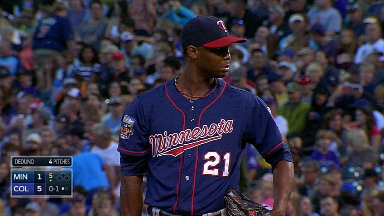 Deduno headed from Twins to Astros on waiver claim