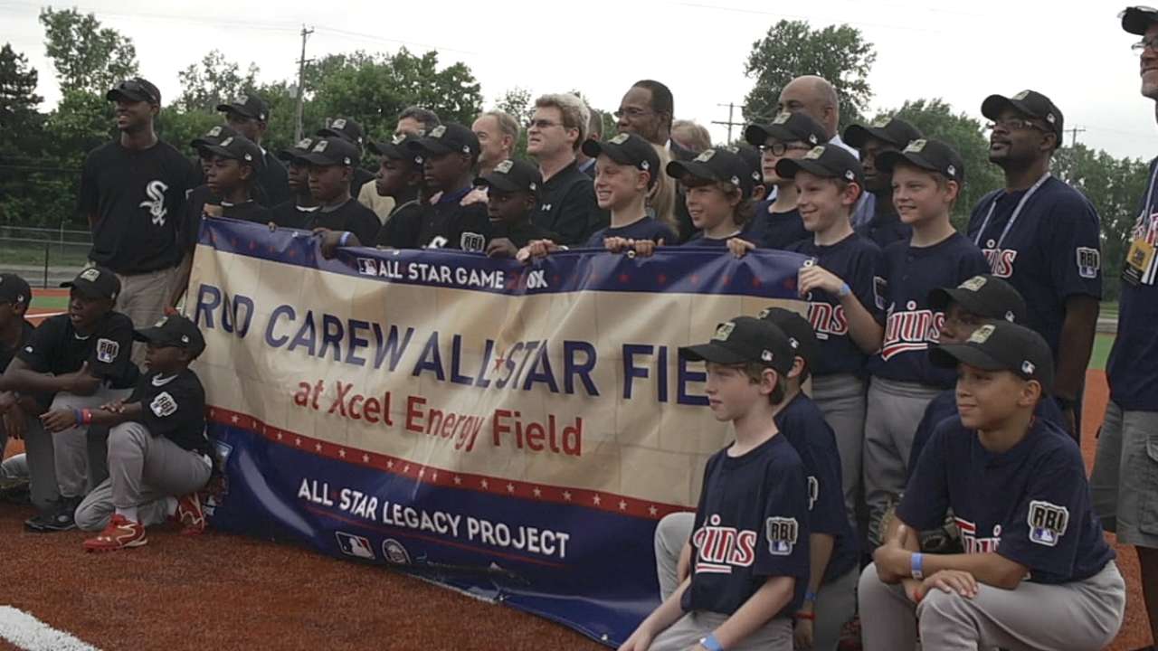Field dedicated to Carew in Minneapolis