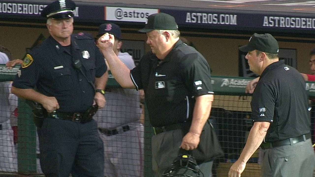 Reviewed game-ending DP thwarts shot at rally