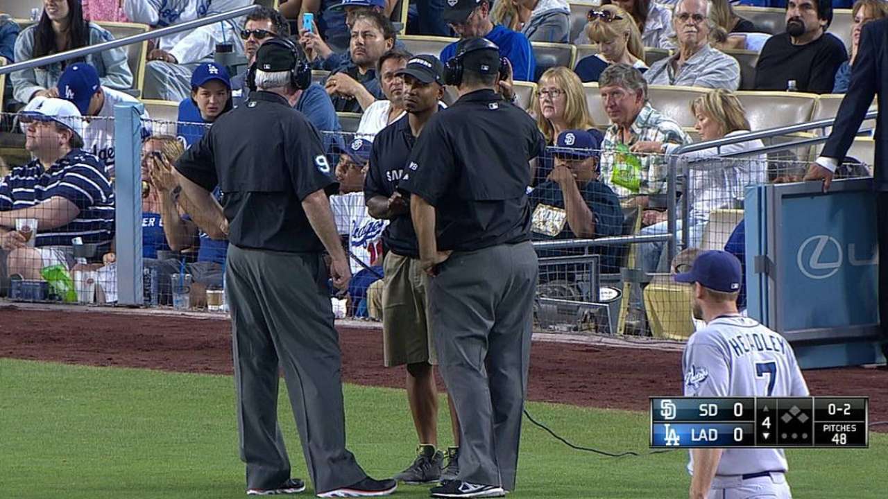 Mattingly loses challenge on Adrian's close foul