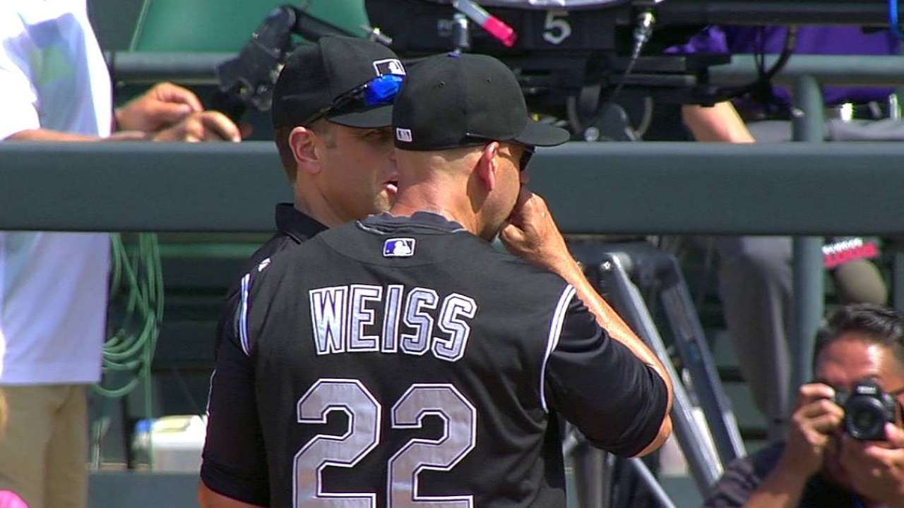 Rockies lose challenge in fourth inning vs. Twins