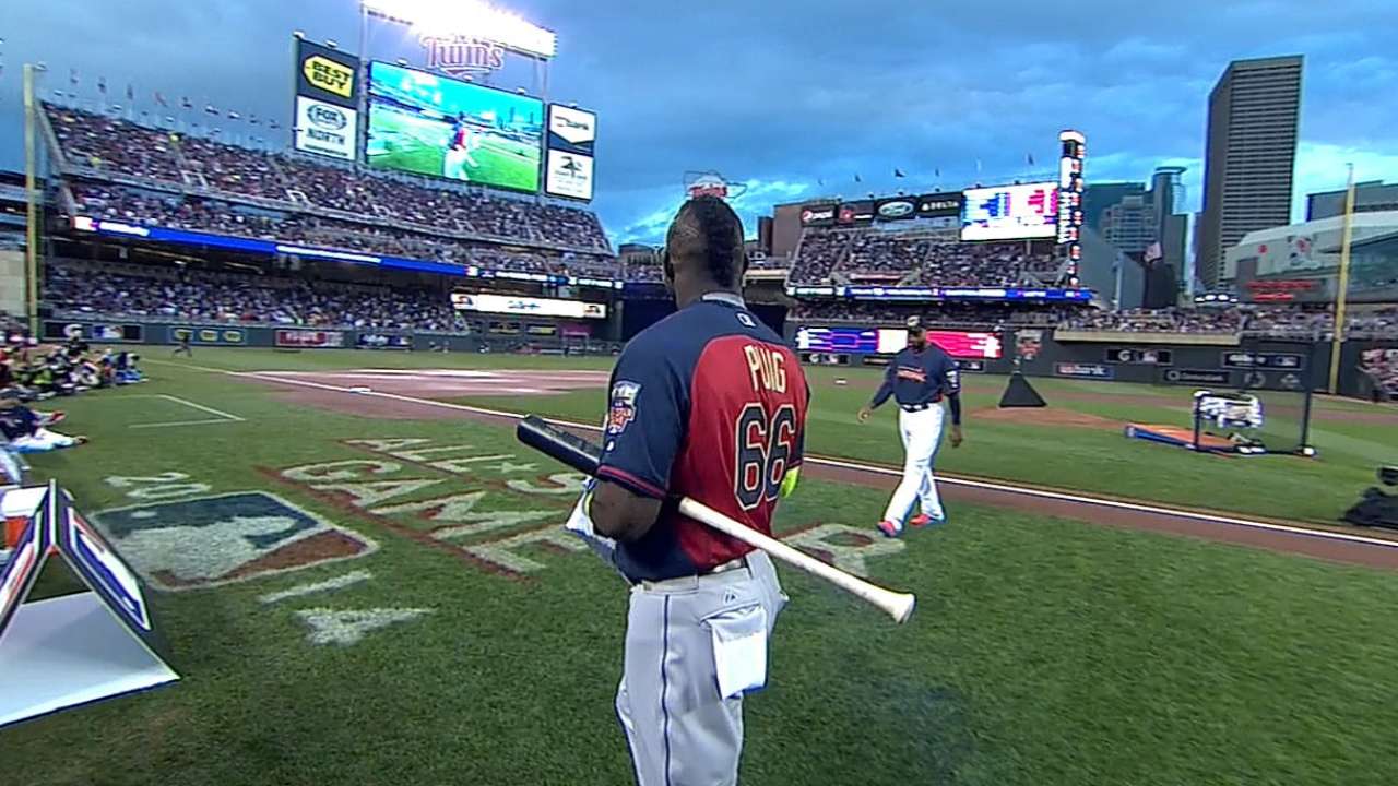 Puig gets shut out in Home Run Derby debut