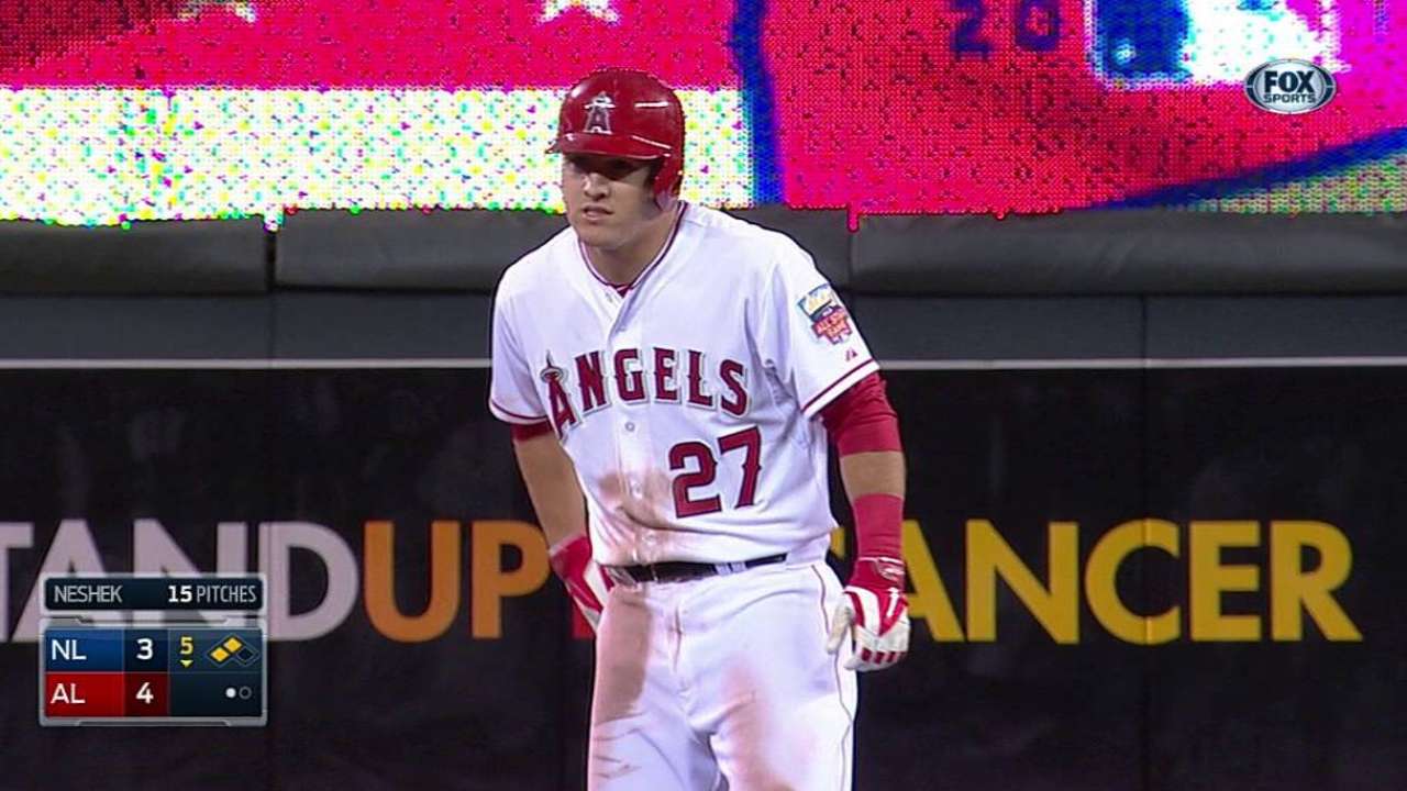 Trout fue nombrado el JMV del Juego de Estrellas