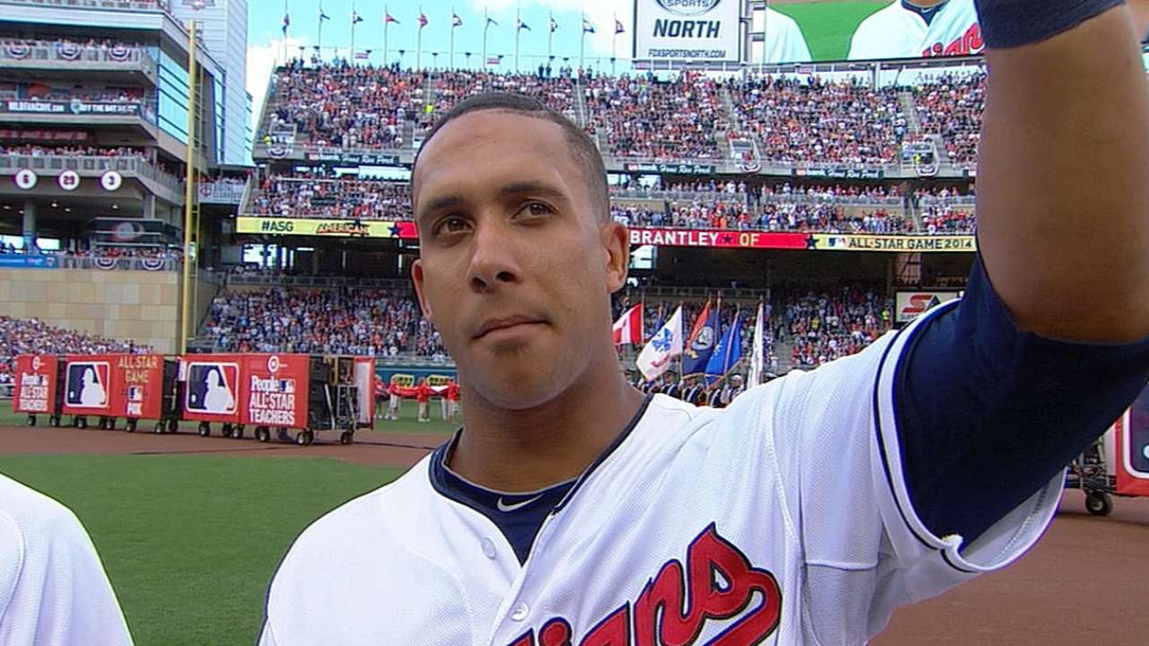 Brantley gets at-bat, Jeter autograph at All-Star Game
