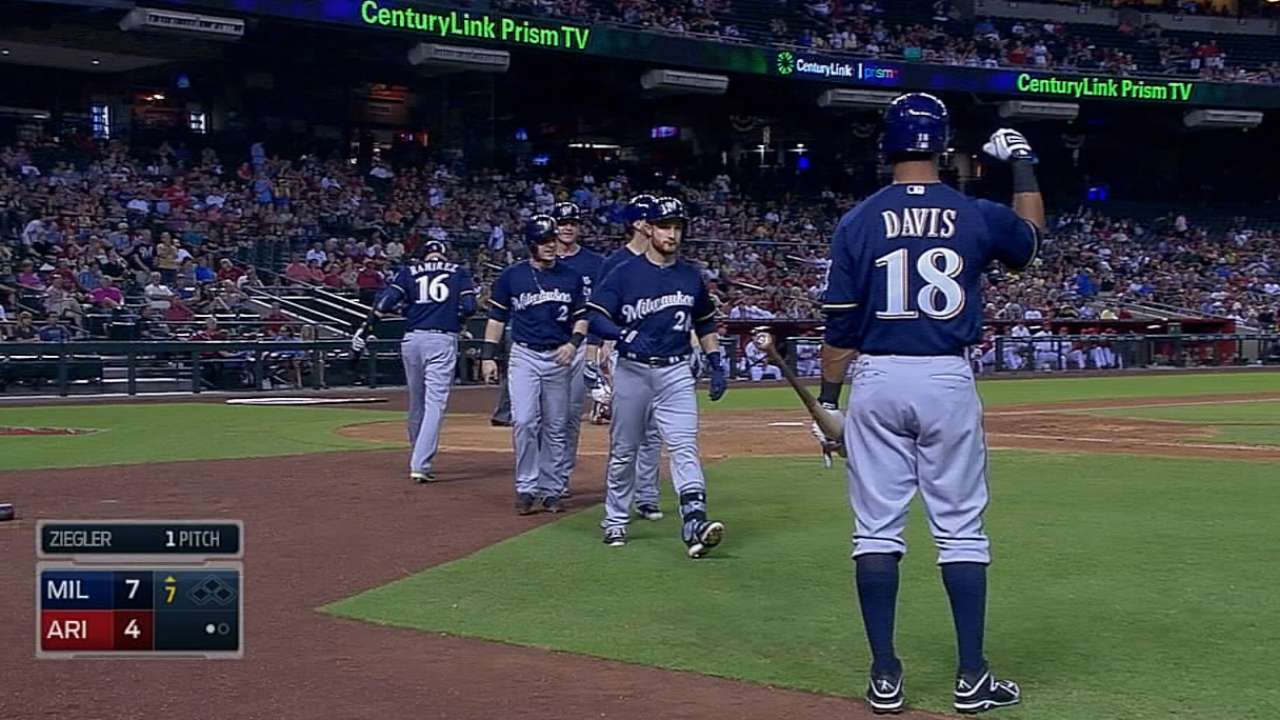 Brewers poised for second-half race in NL Central