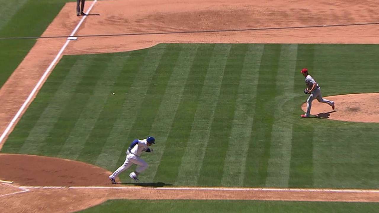 Adrian's bunt single