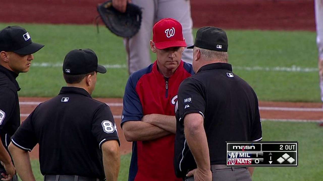 Interference call leads to confusion in Nats-Crew game