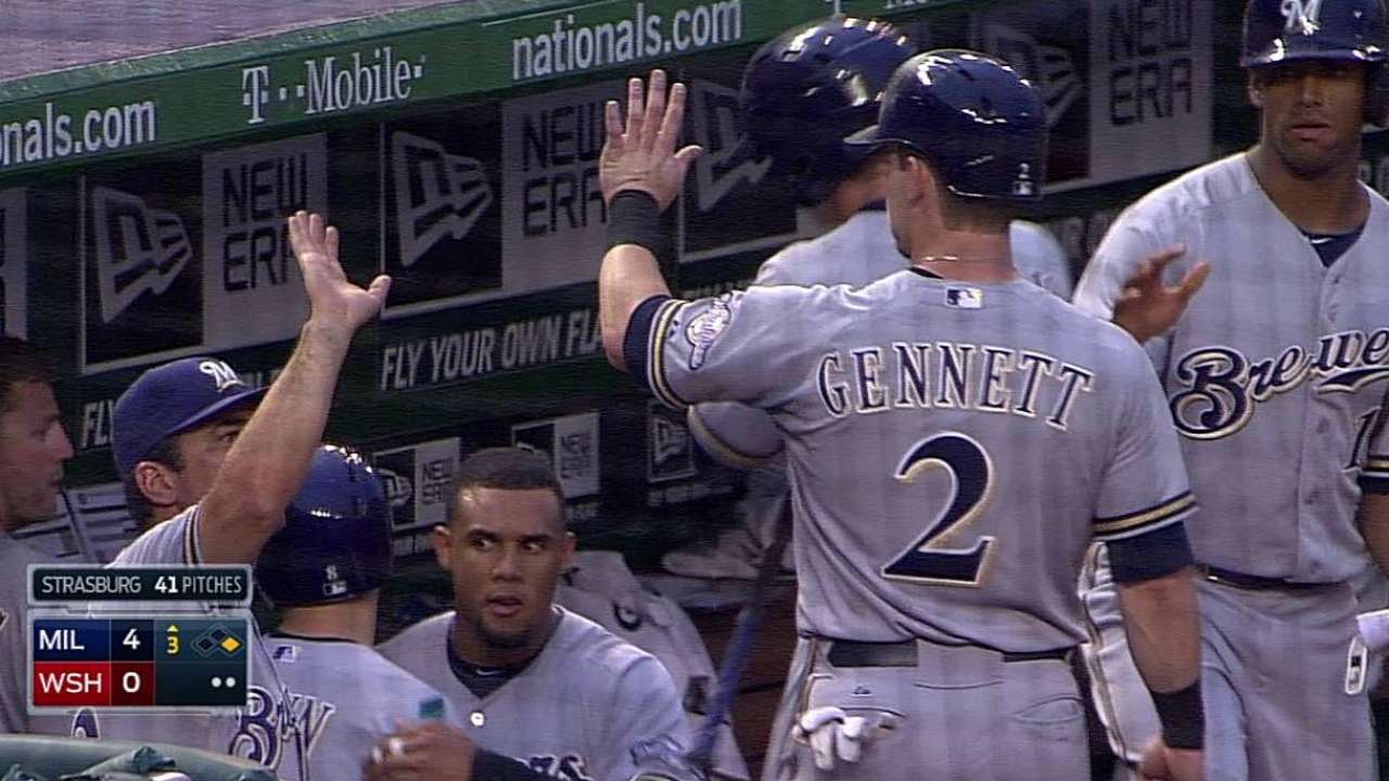 Ramírez remolca 2 y Milwaukee vence a Nacionales