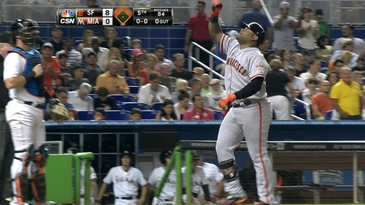 MadBum, Giants open second half with rout of Fish
