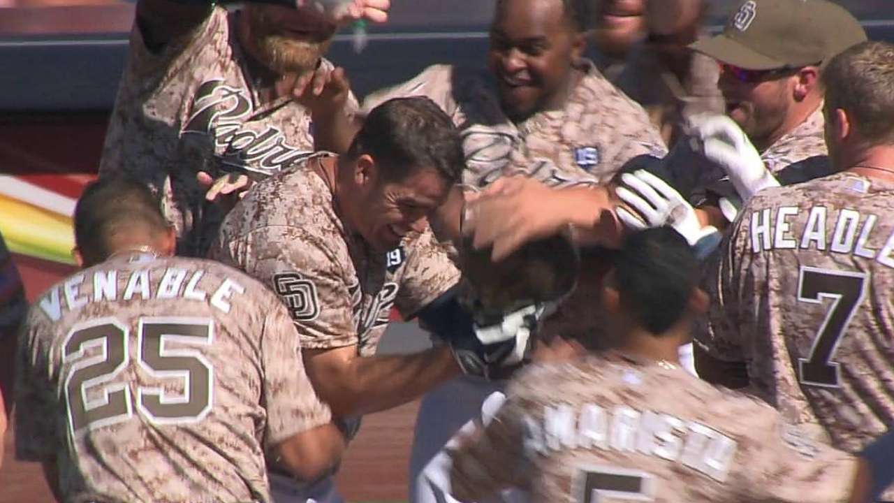 Padres walk off after Despaigne flirts with history