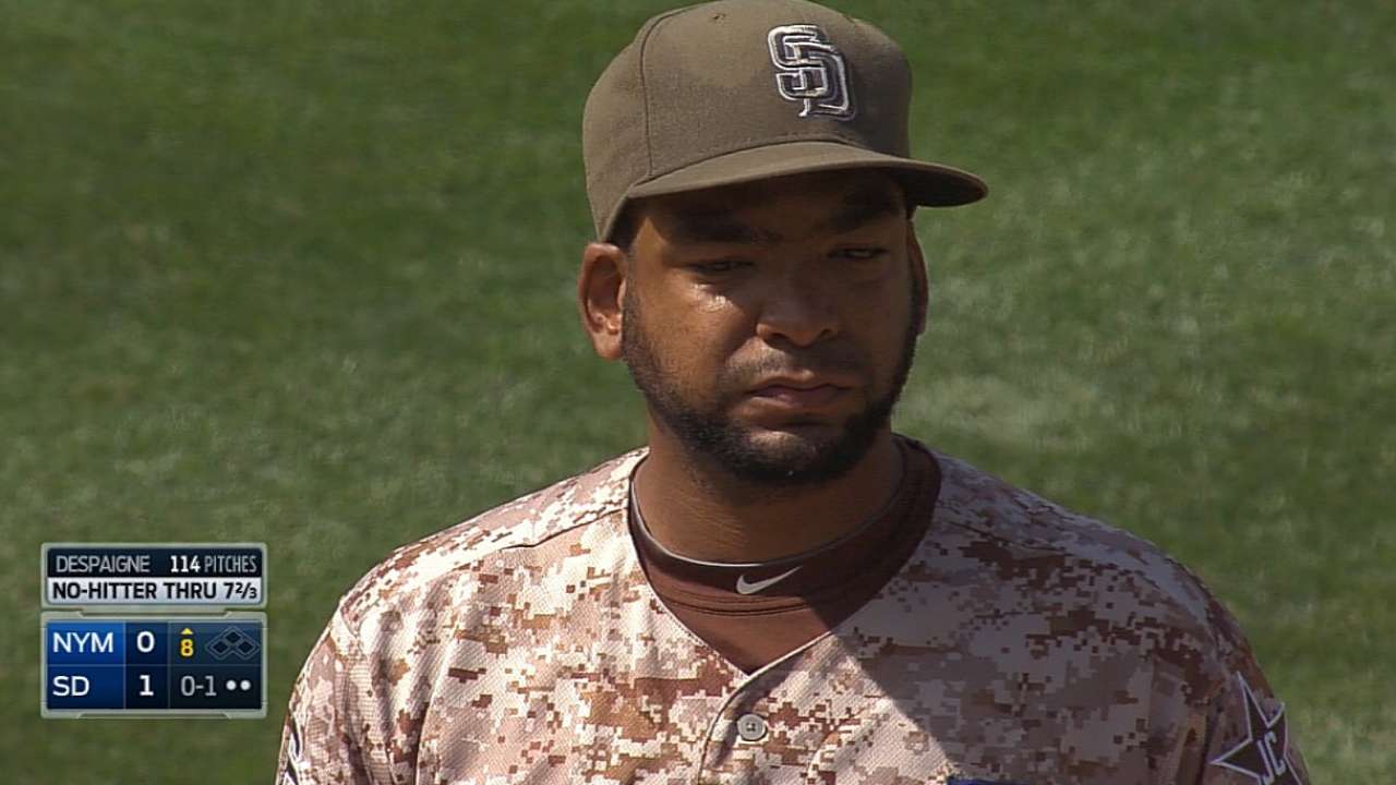Una vez más, S.D. quedó corto de su primer no-hitter