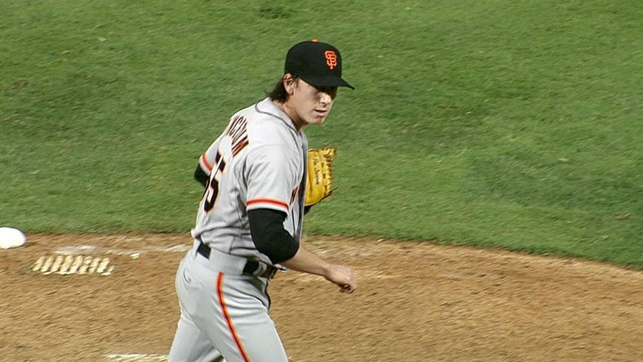 First career save gives Lincecum rare feat