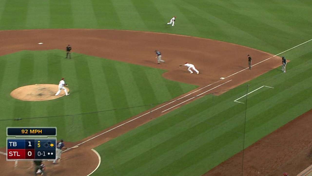 Cardinals' offense scuffles as Rays get sweep