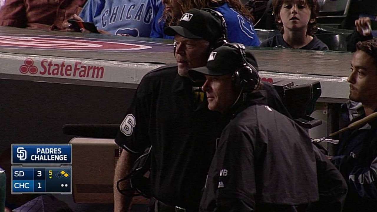 Padres lose challenge on hit by pitch