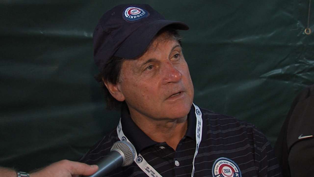 La Russa admits to nerves for Hall induction