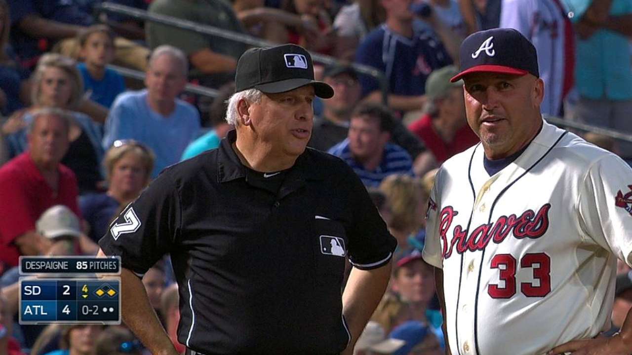 Braves unsuccessful on fourth-inning challenge