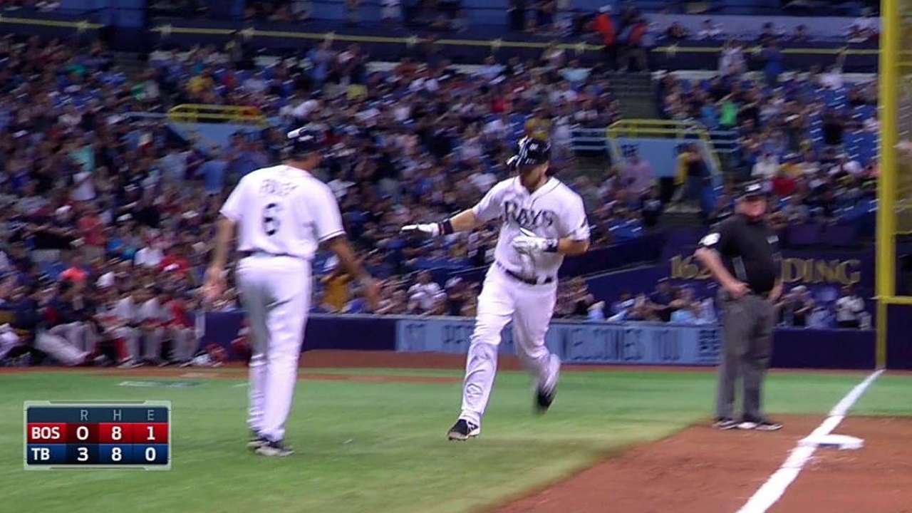 Rays blanquean a Boston y suman 9no triunfo en fila