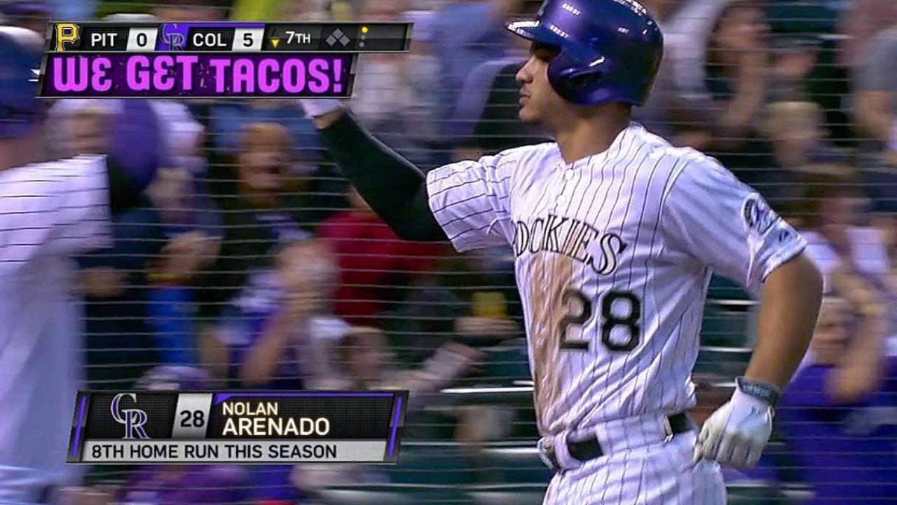 Arenado pega jonrón y Rockies aplastan a Piratas