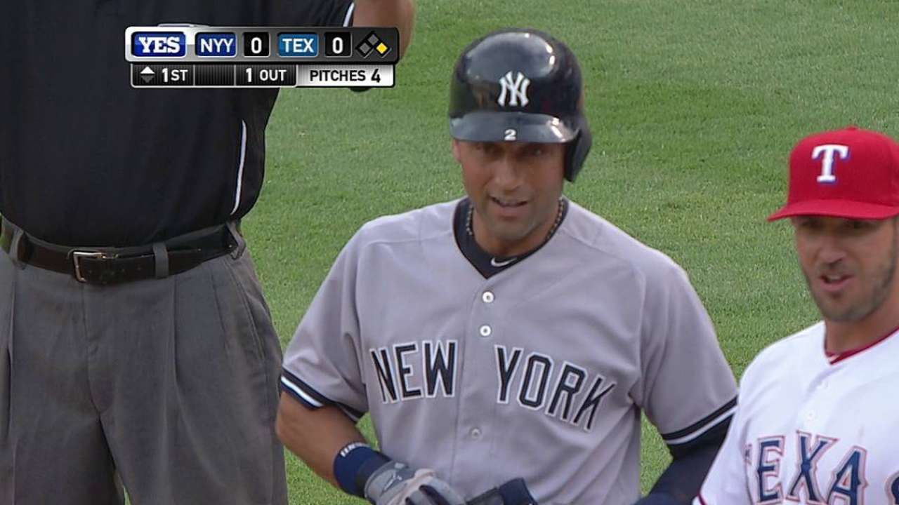 Jeter reflects on battles with Rangers over years