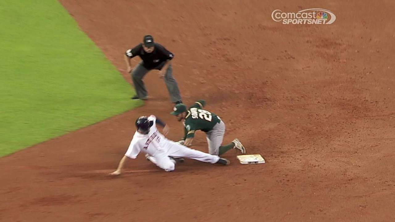 A's lose challenge as base-stealer ruled safe