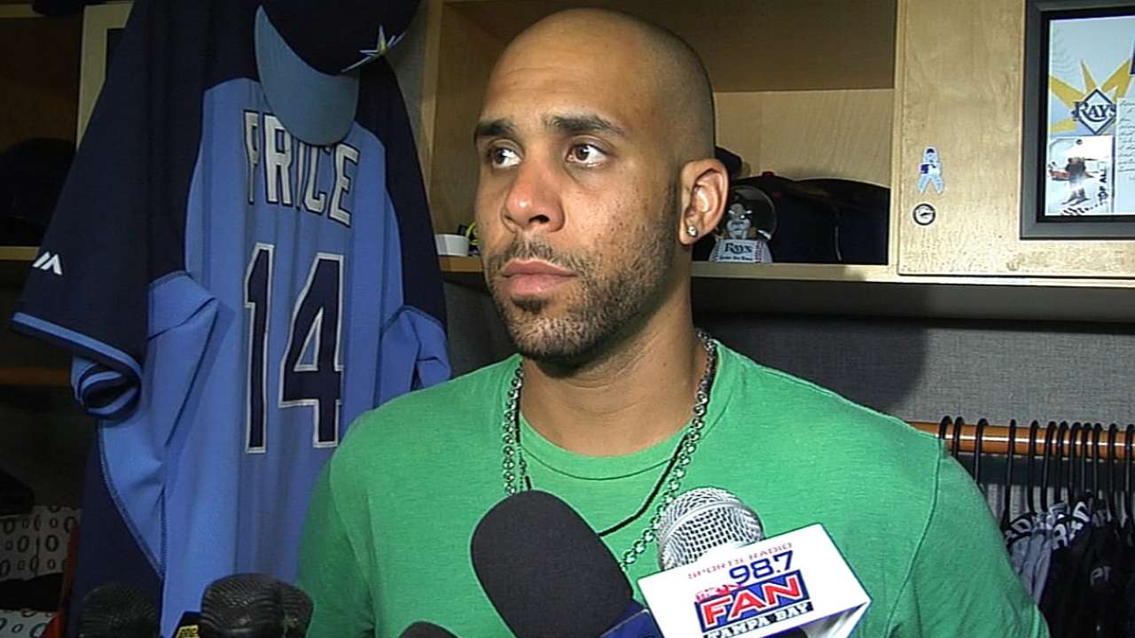 Teammates hopeful Price remains with Rays