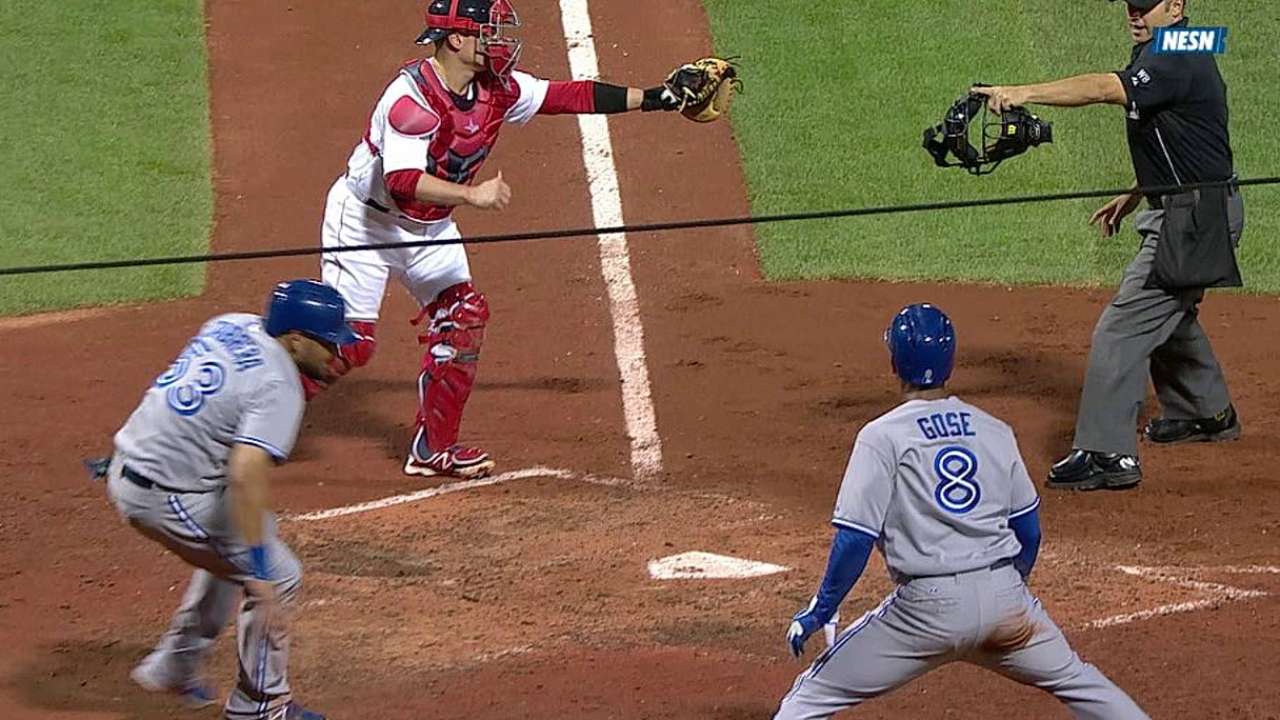 Call at home confirmed after replay at Fenway