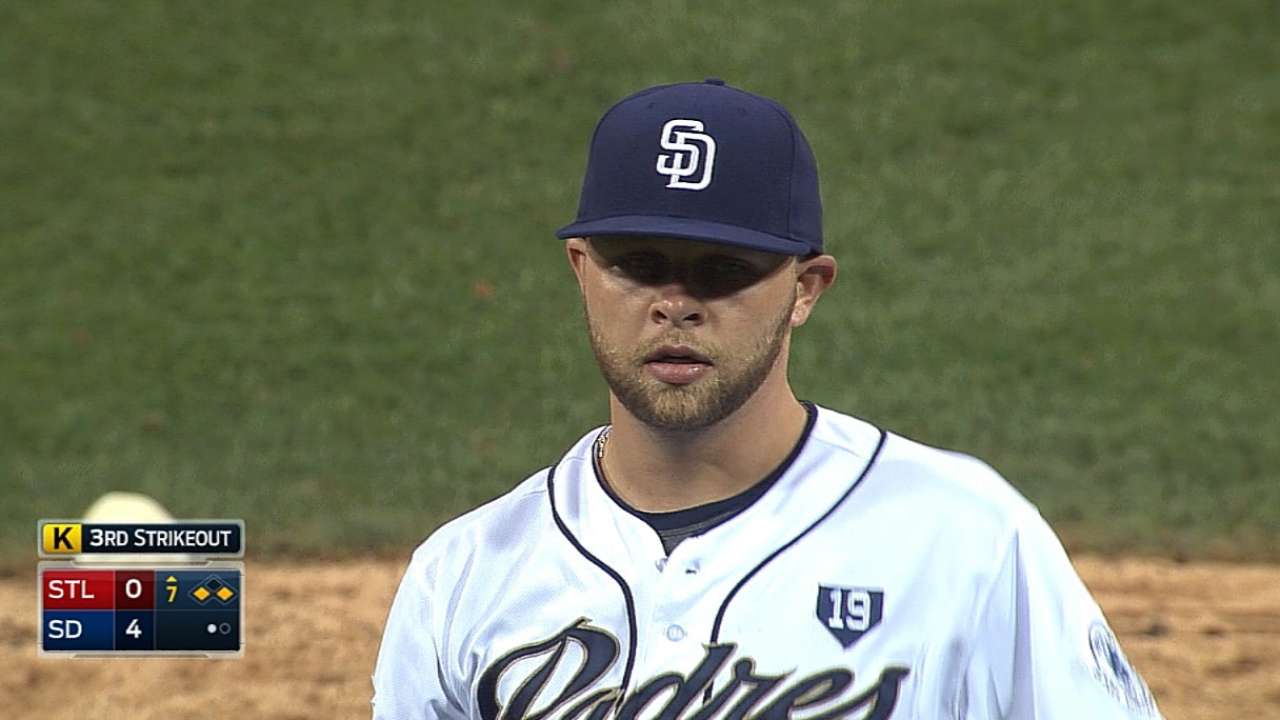 Hahn in control as Padres erupt on offense