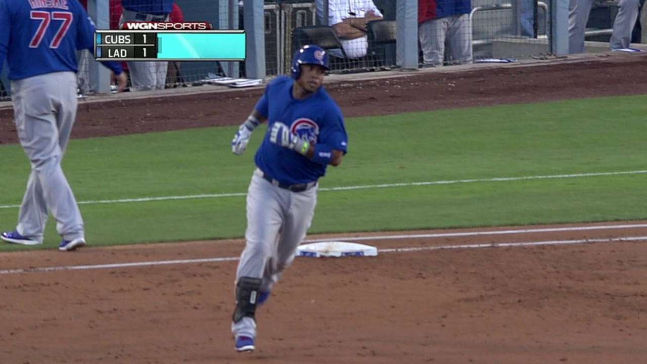 Valbuena, Cachorros acaban con racha de Dodgers