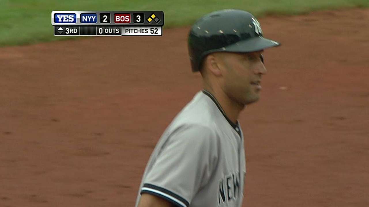 Jeter lideró ataque en la 4ta para vencer a Boston
