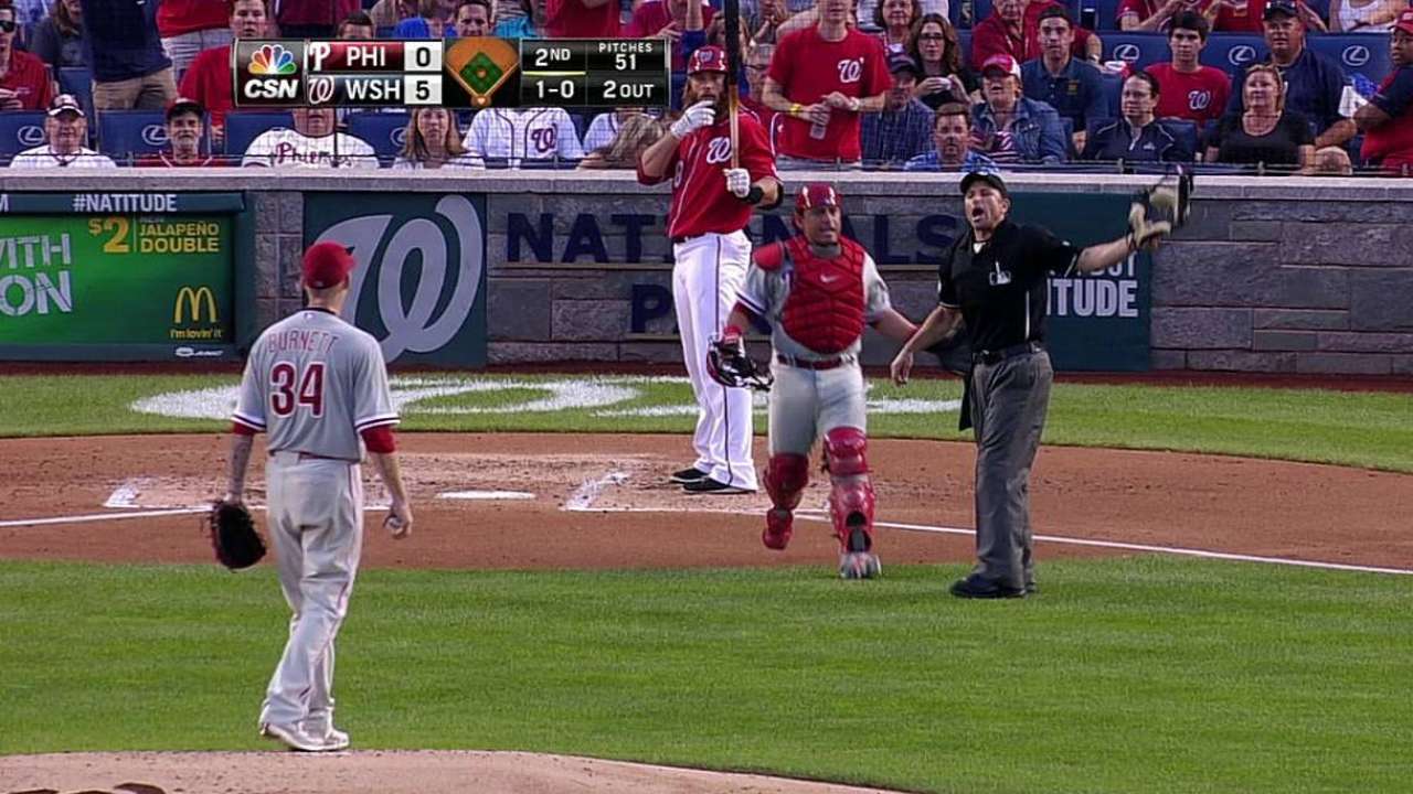 After early ejections, Phils come undone vs. Nats