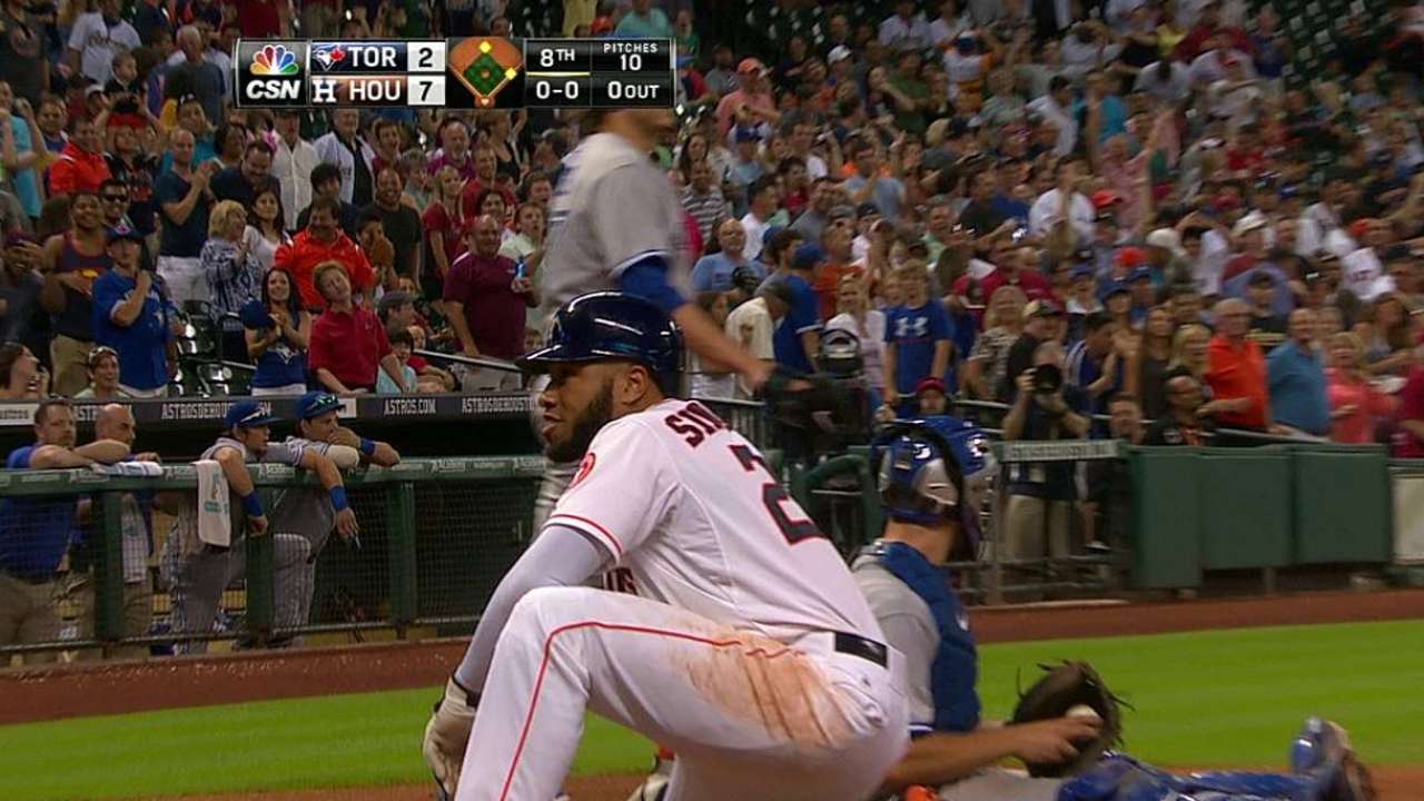 Astros win challenge on inside-the-park HR