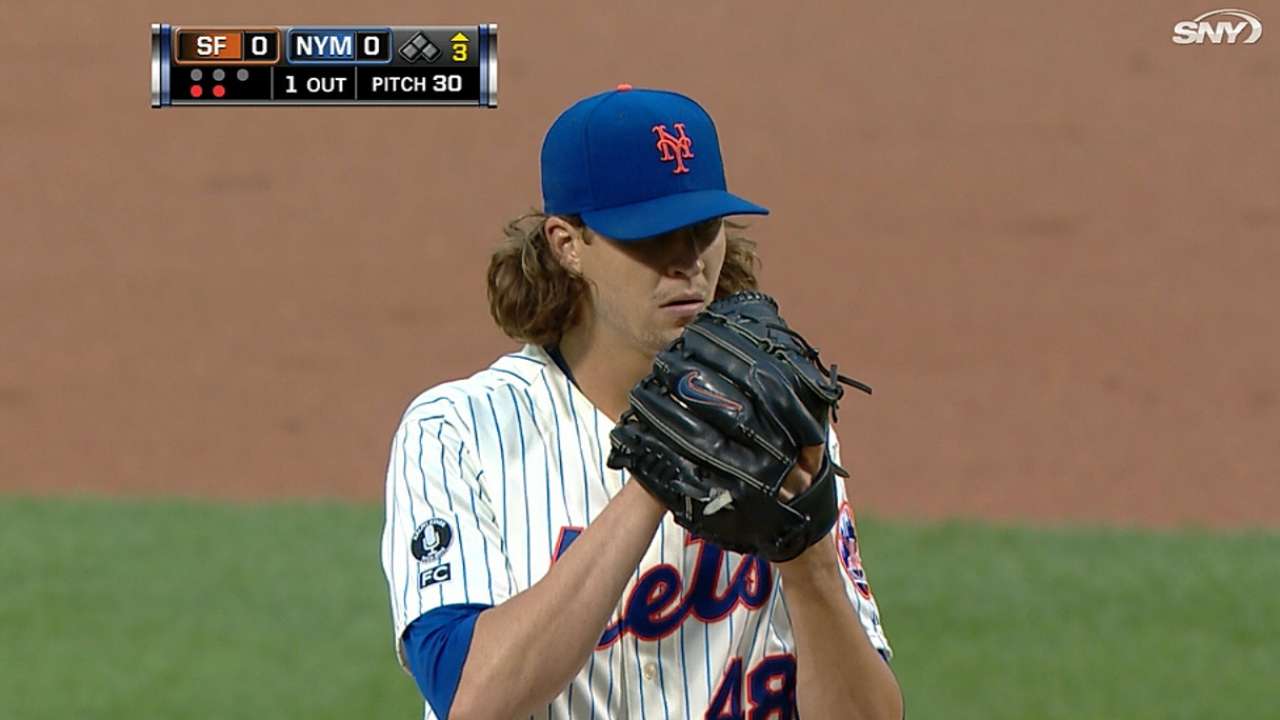 deGrom tabbed NL Rookie of Month for July