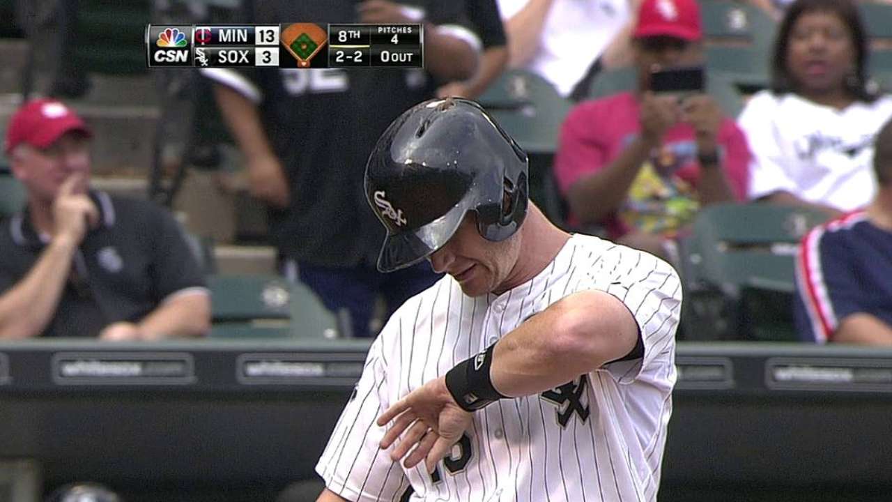 Ventura wins challenge on hit by pitch
