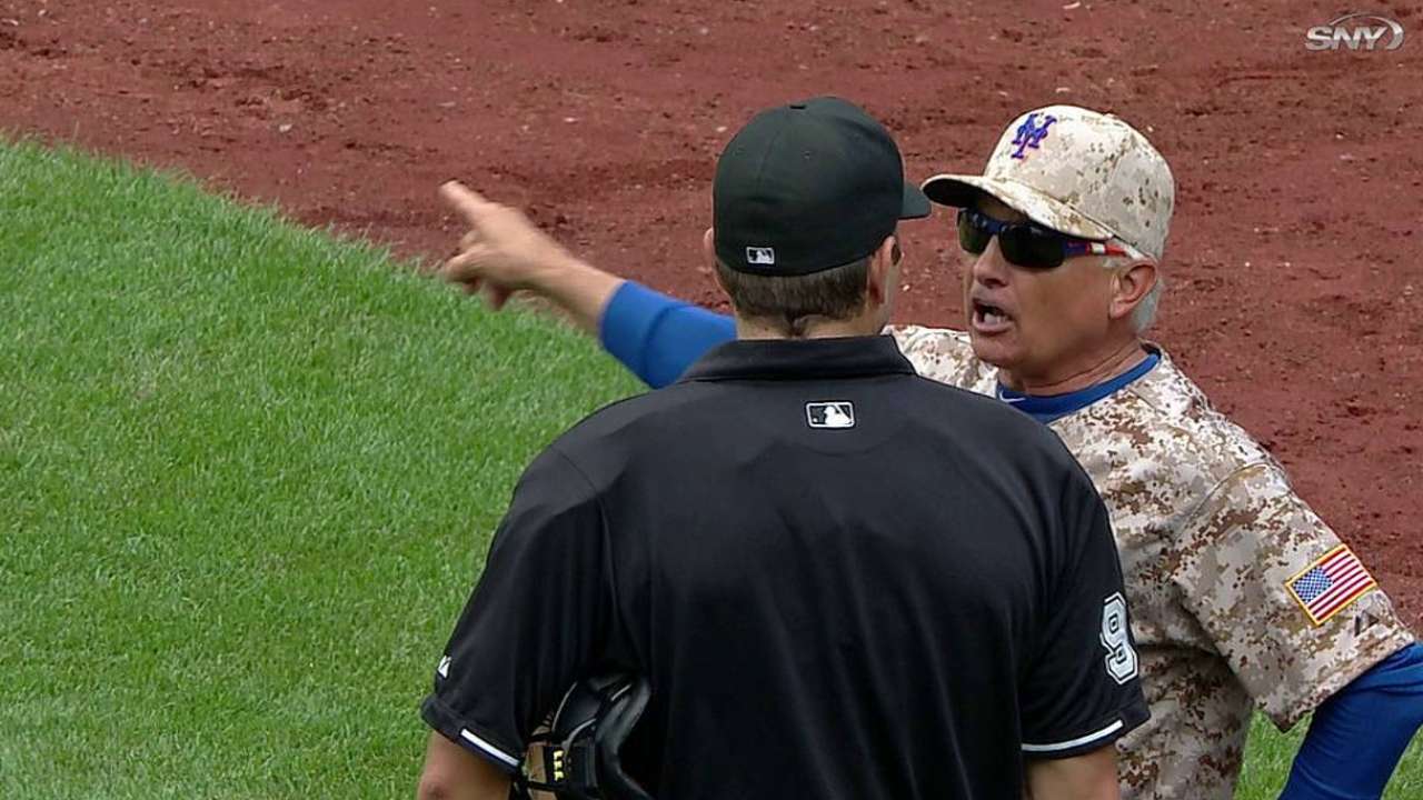 Collins ejected for arguing balls and strikes