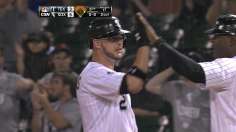 Flowers powers White Sox to rain-shortened win