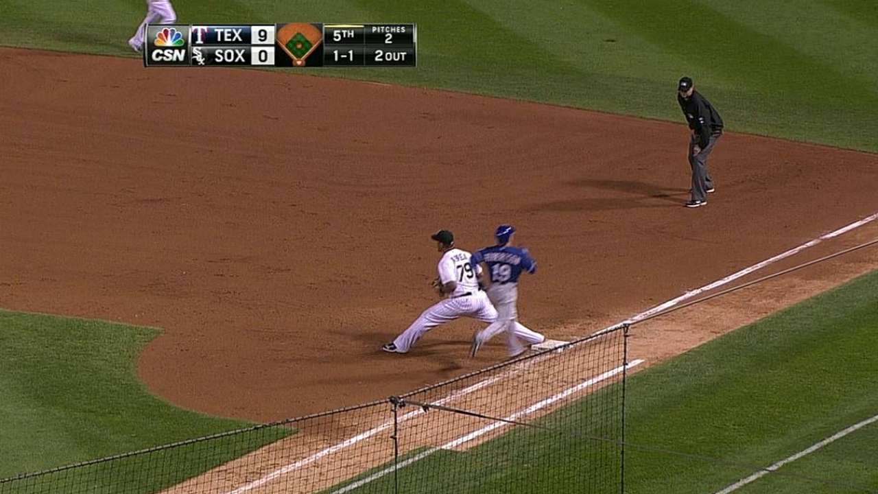Medias Blancas reciben paliza a manos de los Rangers