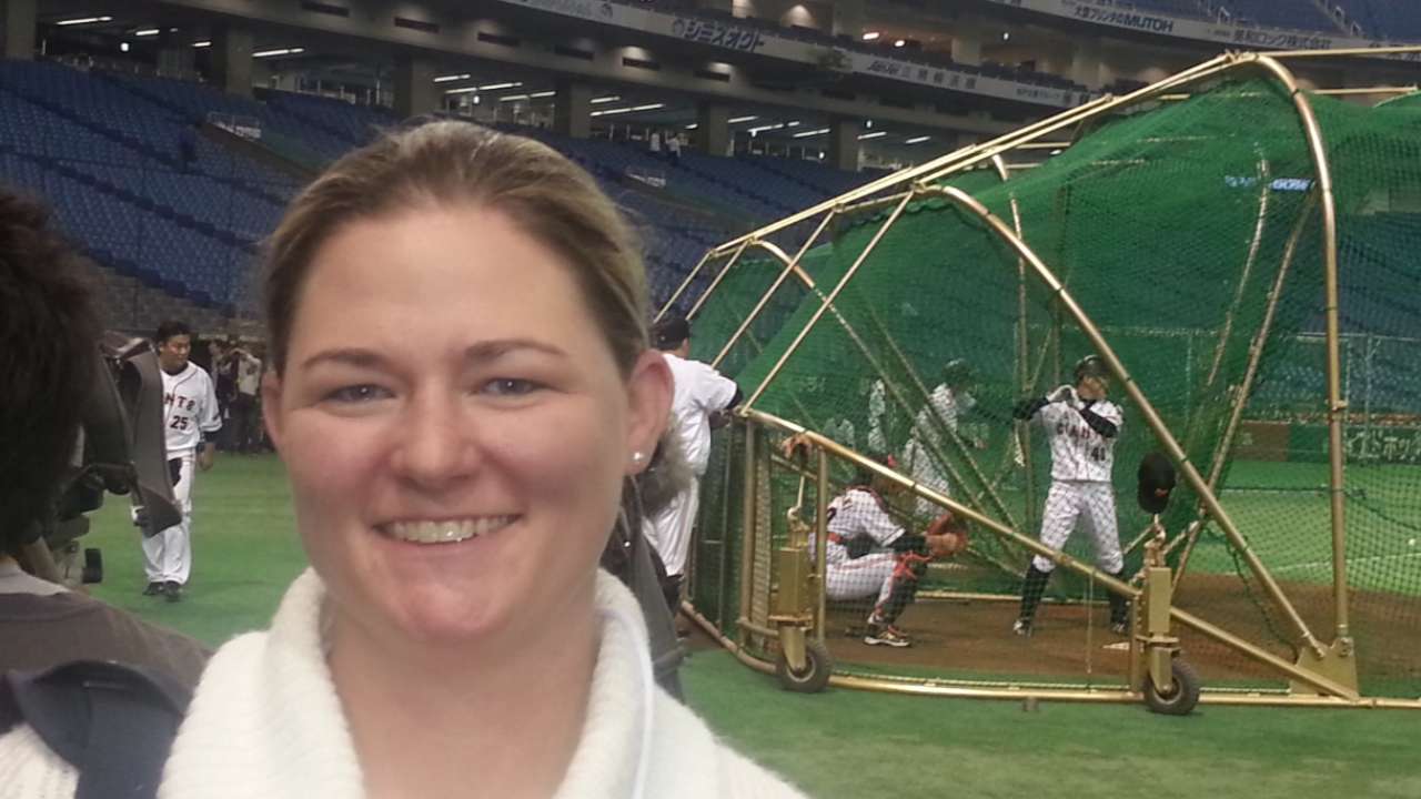 Love of the game runs deep for female scout Wallace