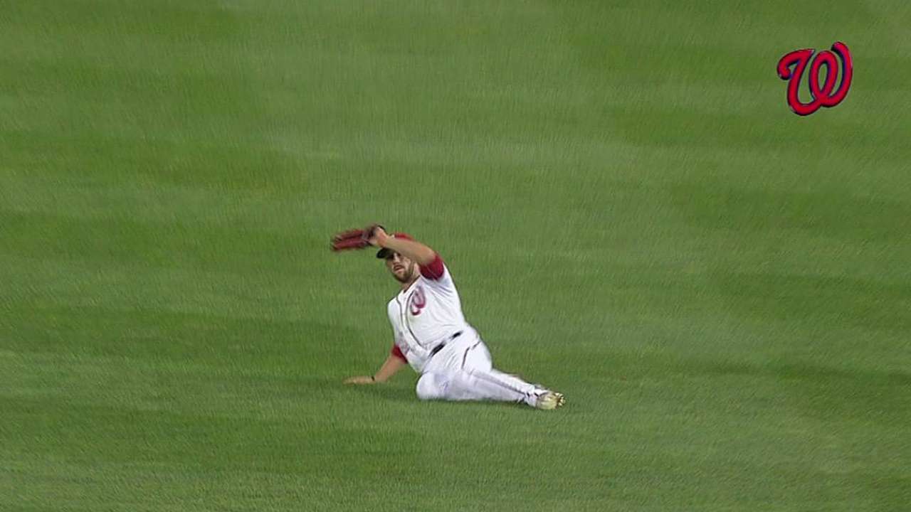 Souza shows flashes in brief action for Nats