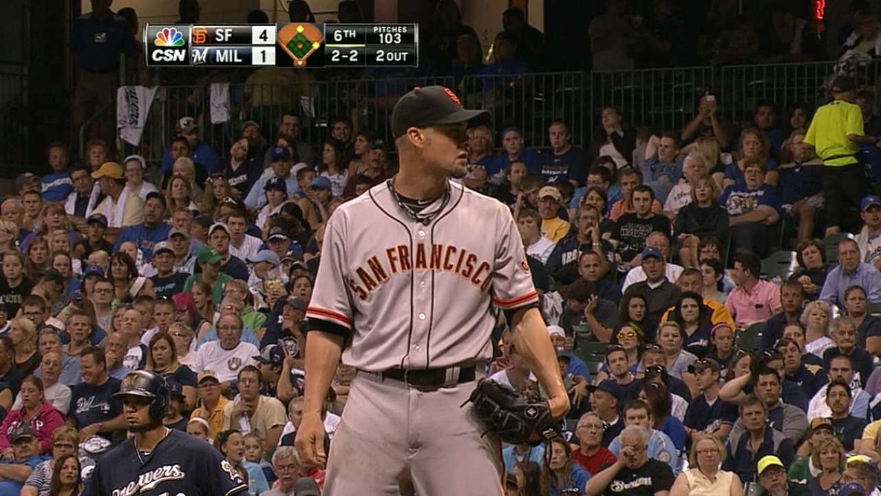 Vogelsong rebounds strong from early blunder