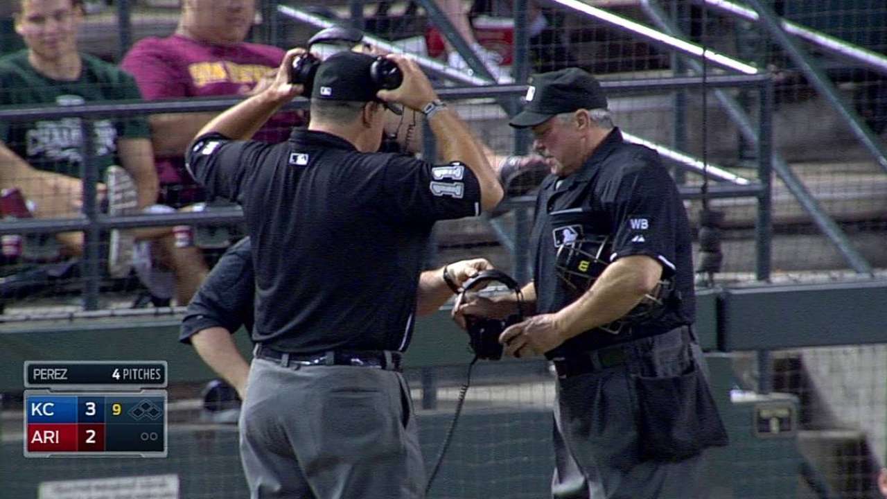Overturned call looms large in Royals-D-backs game
