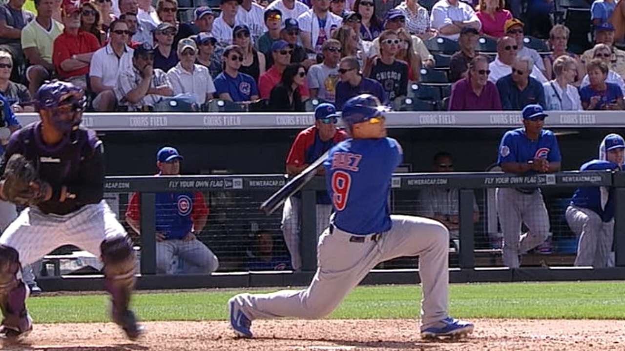 Báez fue la figura de Cachorros con dos jonrones