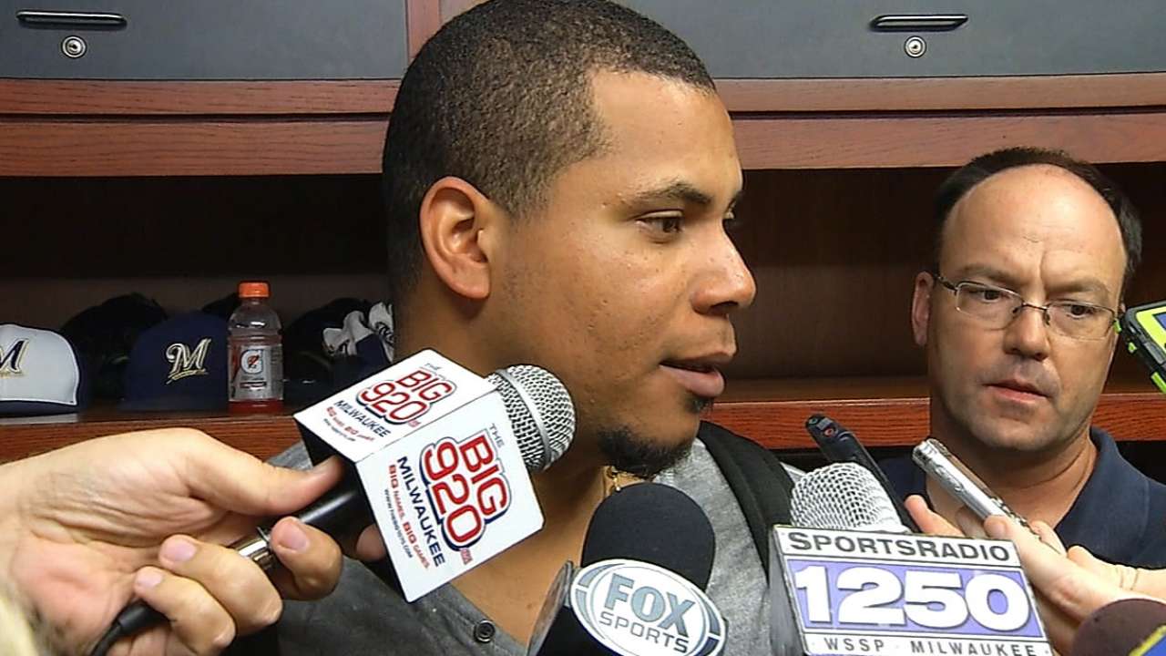 Peralta to be key for Crew down the stretch