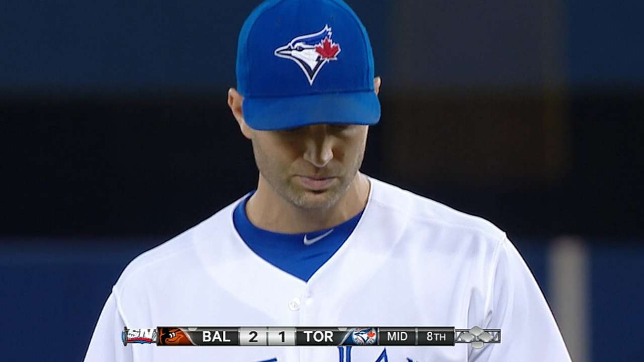 Dominant Happ provided little support vs. O's